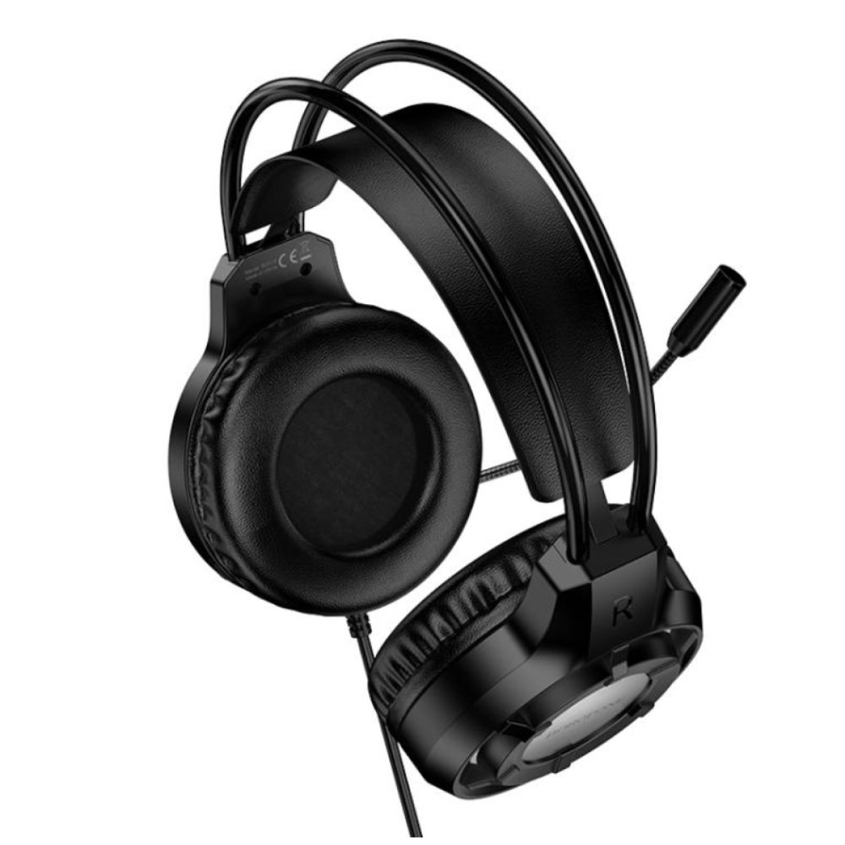 Over Ear Gaming Headset Borofone BO112 με σύνδεση 3.5mm σε Μαύρo Χρώμα