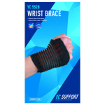 Πηχεοκάρπιο Με Αντίχειρα Μαύρο YC Support YC 552B