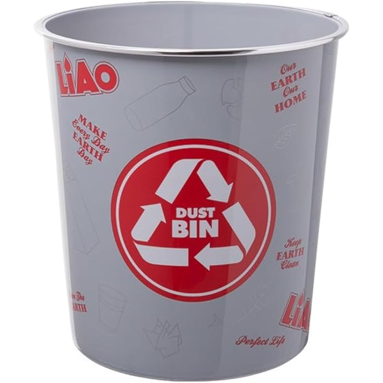 Πλαστικός Κάδος Απορριμμάτων 7.5L Γκρι Liao T130036
