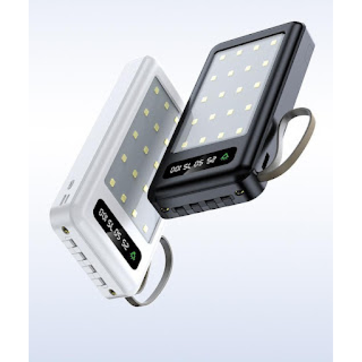 Power Bank 12000mAh Με Φως LED Και 4 Ενσωματωμένα Καλώδια Arrango AR48101