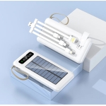 Power Bank 12000mAh Με Φως LED Και 4 Ενσωματωμένα Καλώδια Arrango AR48101