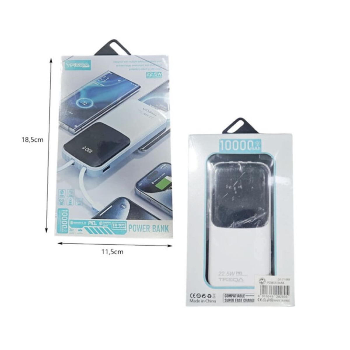 Powerbank TR-971 10000mAh 22.5W PD – Treqa