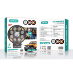 Προβολέας Αυτοκινήτου 8 LED 24W Αδιάβροχο Aerbes AB-QC51