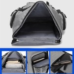 Σακίδιο Πλάτης 31×17×49cm FASHION Γκρι/Μαύρο SDS-28514 - Image 4