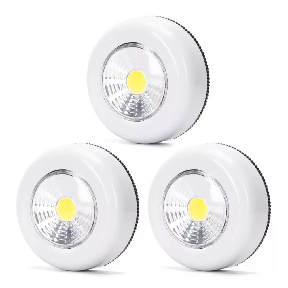 Σετ 3 Τεμαχίων Αυτοκόλλητα Φωτιστικά Led Cob Νυκτός Aigostar