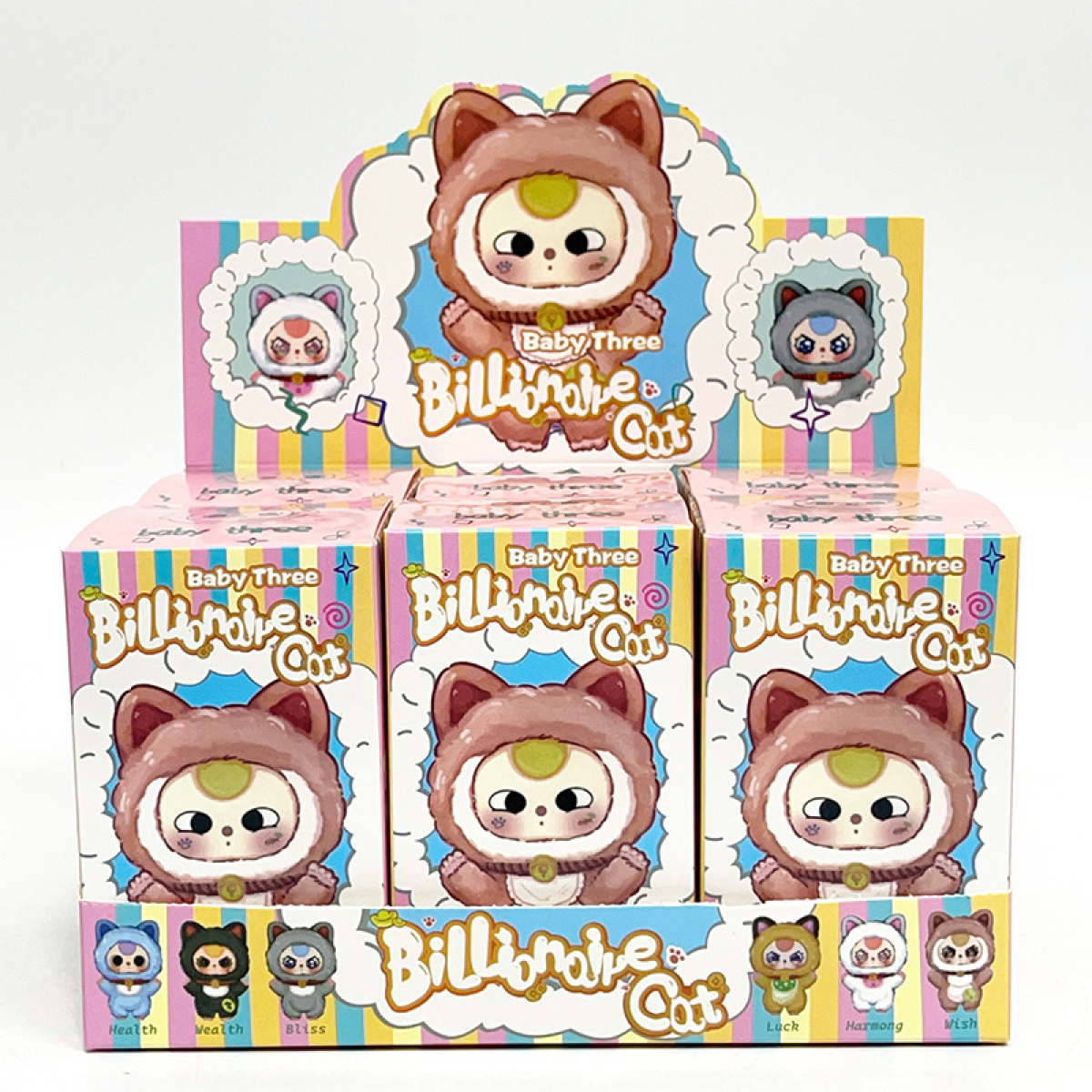 Σετ Φιγούρες εμπνευσμένες από Baby Three Billionaire Cat 6τμχ 87602