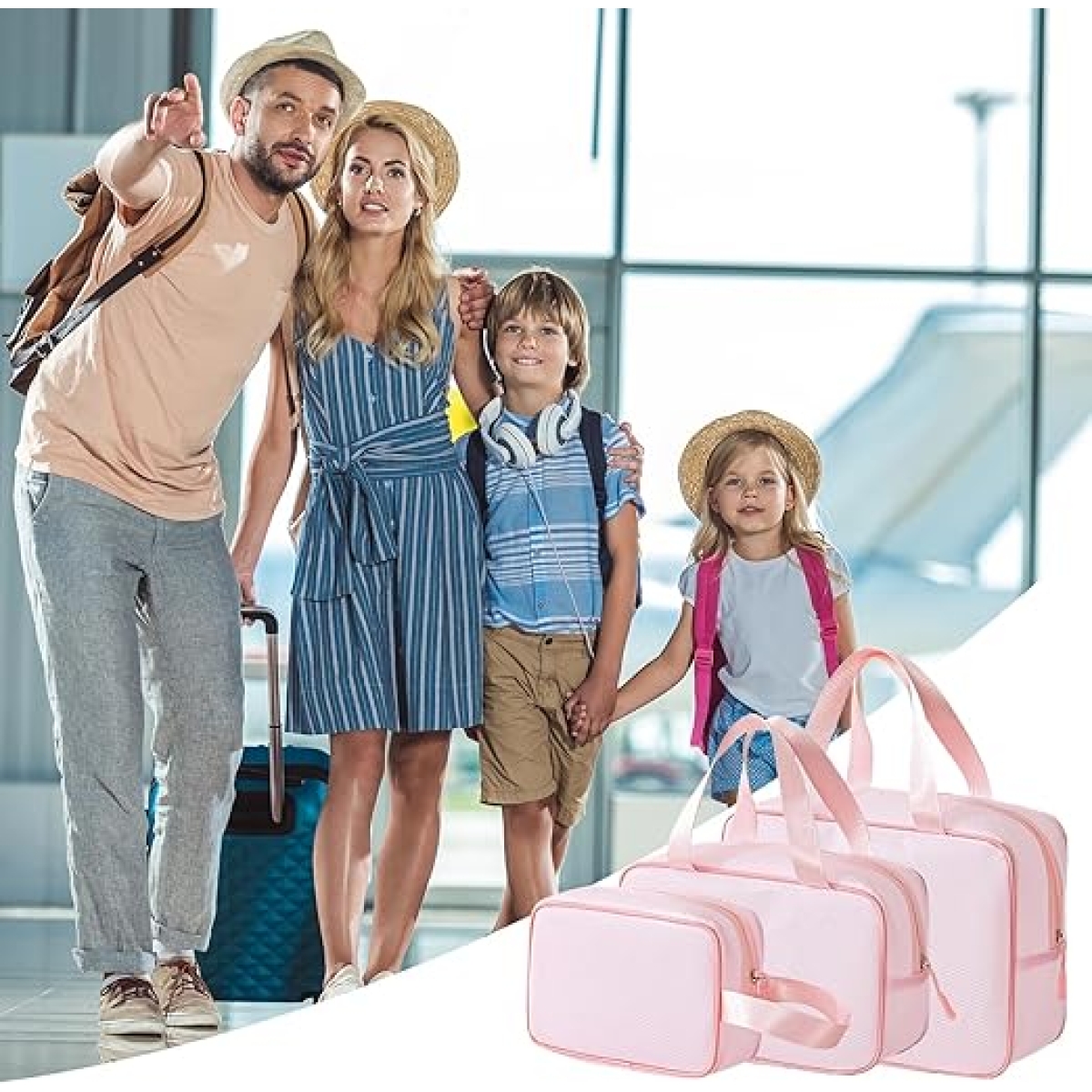 Σετ Τσάντες Νεσεσέρ 3τμχ Ροζ SDS-28560 - Image 6