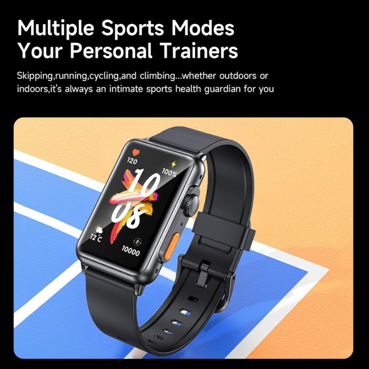 Smartwatch με Παλμογράφο Awei H28, Μαύρο