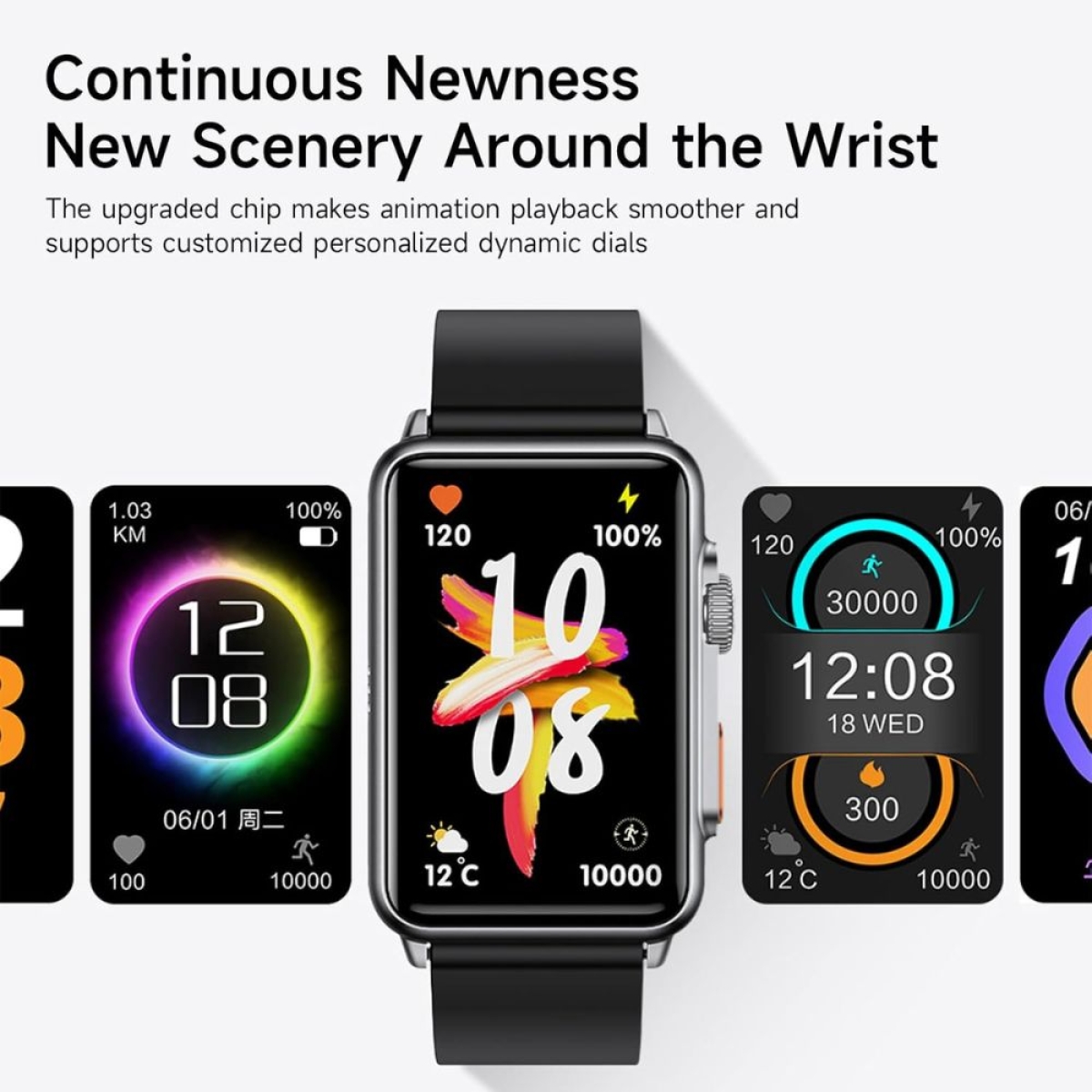 Smartwatch με Παλμογράφο Awei H28, Μαύρο