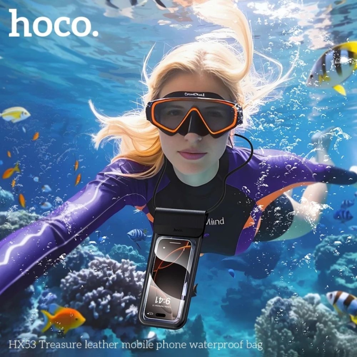 Θήκη Αδιάβροχη Hoco HX53 Treasure IPX8 για Κινητά Τηλέφωνα 7.2"