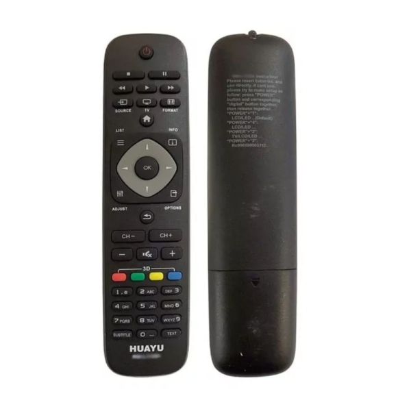 Τηλεχειριστήριο τηλεόρασης για Philips κατάλληλο για μοντέλα LCD/LED TV, HUAYU RM-L1125+