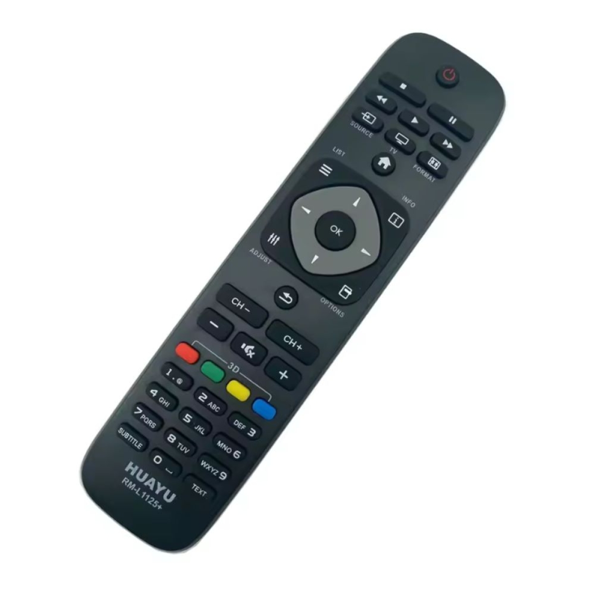 Τηλεχειριστήριο τηλεόρασης για Philips κατάλληλο για μοντέλα LCD/LED TV, HUAYU RM-L1125+