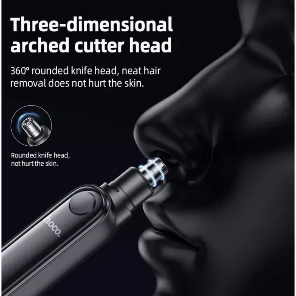Trimmer για τη Μύτη με Οθόνη Hoco HP33 – Γκρι