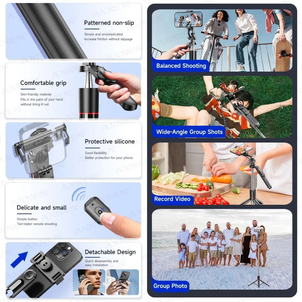 Τρίποδο Selfie Stick Bluetooth F16 για Κινητά – Μαύρο