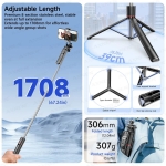 Τρίποδο Selfie Stick Bluetooth F16 για Κινητά – Μαύρο