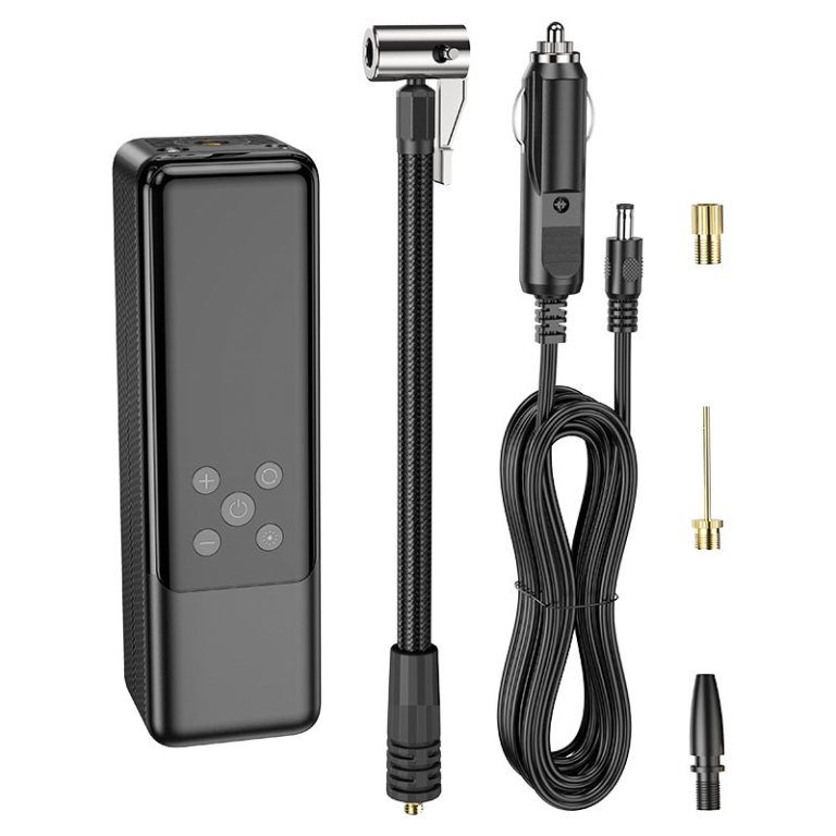 Τρόμπα Αυτοκινήτου με Καλώδιο Αναπτήρα 12V Hoco ZP5 Μαύρο