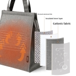 Τσάντα Φαγητού Ισοθερμική 25×15×31.5cm Γκρι SDS-28524 - Image 6