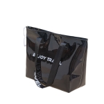 Τσάντα Ώμου 39×16×34cm Γυαλιστερή Μαύρη SDS-28541