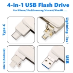 USB 3.0 Stick 64GB με Lightning – Για iPhone / iPad – Ασημί Χρώμα