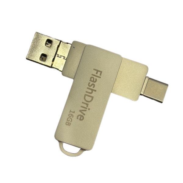 USB Flash Drive 3-in-1 – USB-A / microUSB / USB-C – 16GB