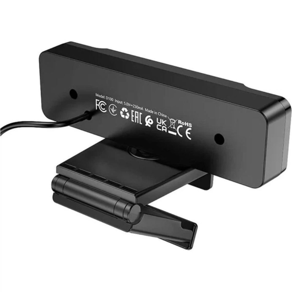 USB Webcam Hoco D100 1080p 30Fps Dual Microphone Μαύρη 1.5m