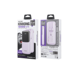 Power Bank 10000mAh PD 22,5W WK WP-65 2 Θέσεων, με καλώδιο USB-C/Lightning/Micro/USB Μωβ - Image 2