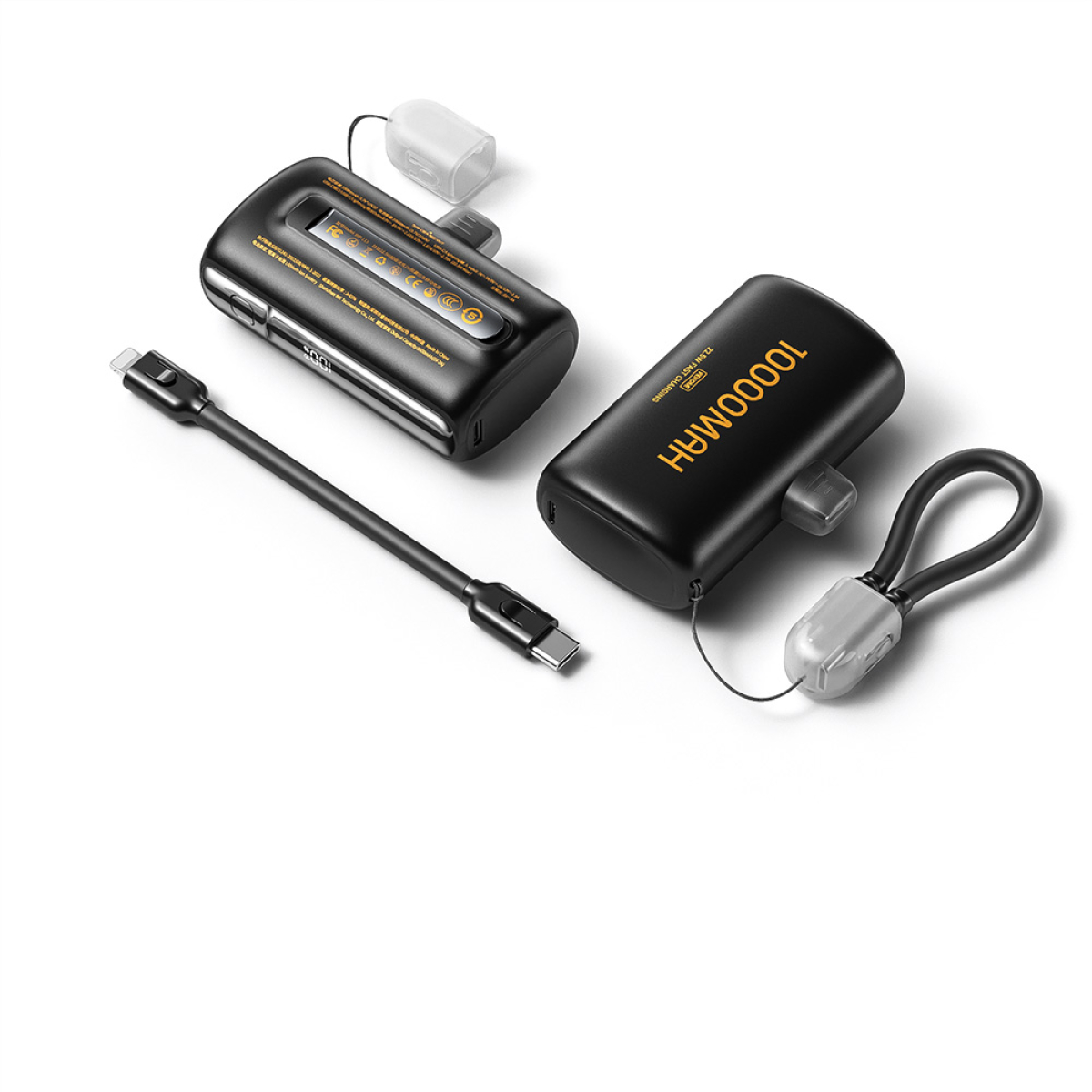 Power Bank 10000mAh PD 22,5W WK WP-113 2 Θέσεων, με καλώδιο USB-C/Lightning Μαύρο - Image 2