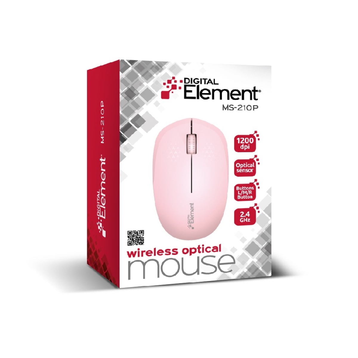 Ασύρματο Ποντίκι 2.4 GHz Element MS-210P Ροζ - Image 3