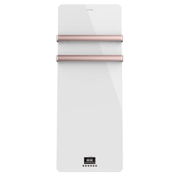 Cecotec ReadyWarm 9870 Crystal Towel RoseGold 05809 Θερμαντικό Πάνελ Μπάνιου με Κρεμάστρα Πετσέτας Λευκό