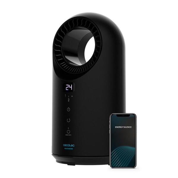 Cecotec ReadyWarm 8400 Bladeless Connected 05371 Ανεμιστήρας Χωρίς Πτερύγια με Θέρμανση Μαύρος