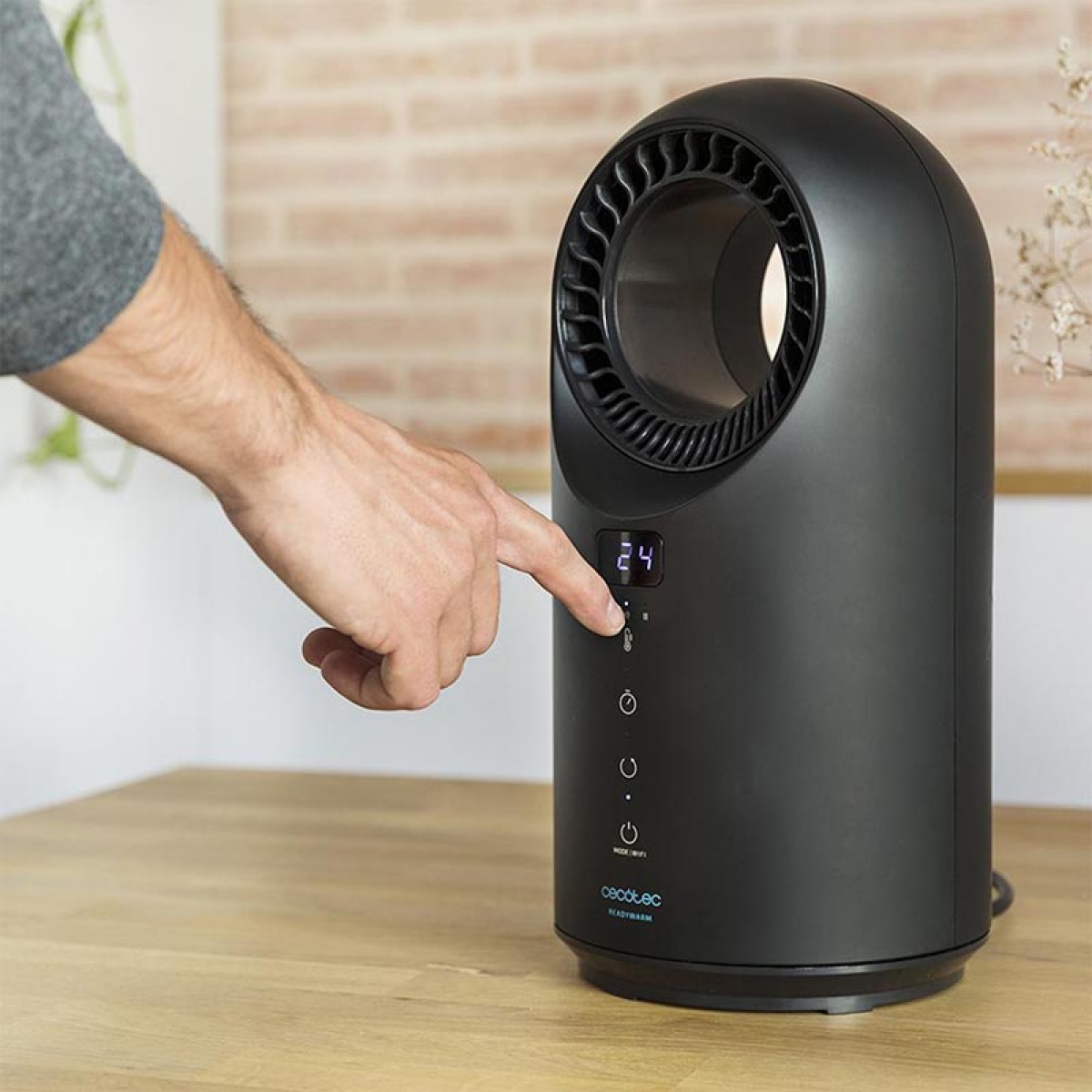 Cecotec ReadyWarm 8400 Bladeless Connected 05371 Ανεμιστήρας Χωρίς Πτερύγια με Θέρμανση Μαύρος - Image 6