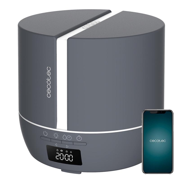 Cecotec PureAroma 550 Connected Stone 05646 Ηλεκτρικός Υγραντήρας και Διαχυτής Αρώματος Γκρι