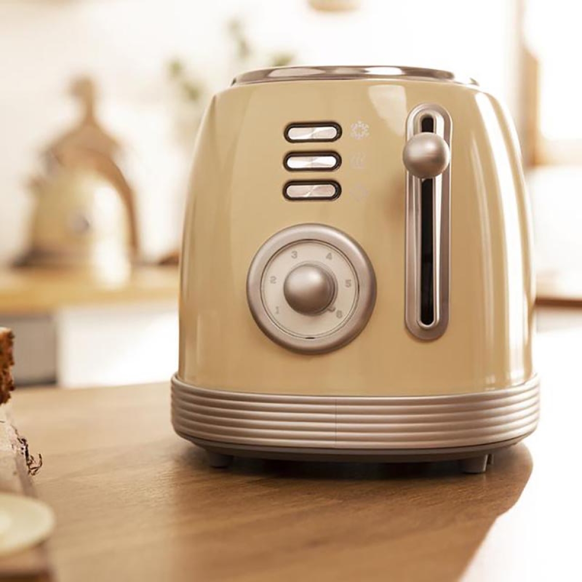 Cecotec Toast and Taste 800 Vintage Light Yellow 03210 Φρυγανιέρα Κίτρινη - Image 2
