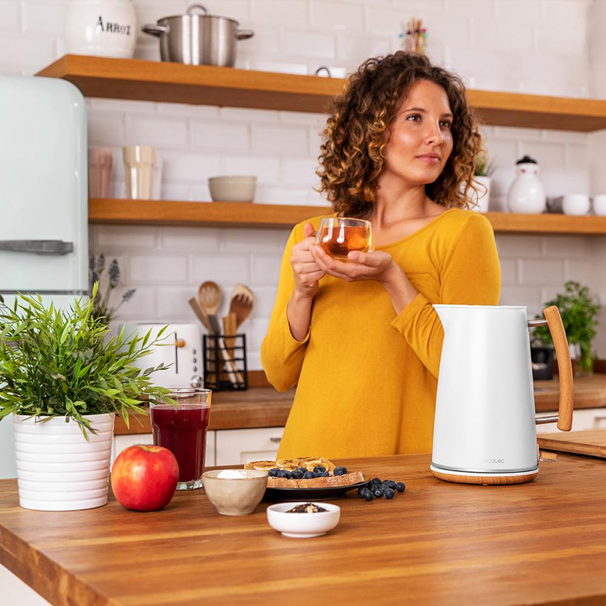 Cecotec ThermoSense 400 White Woody 01480 Ηλεκτρικός Βραστήρας Λευκός - Image 6