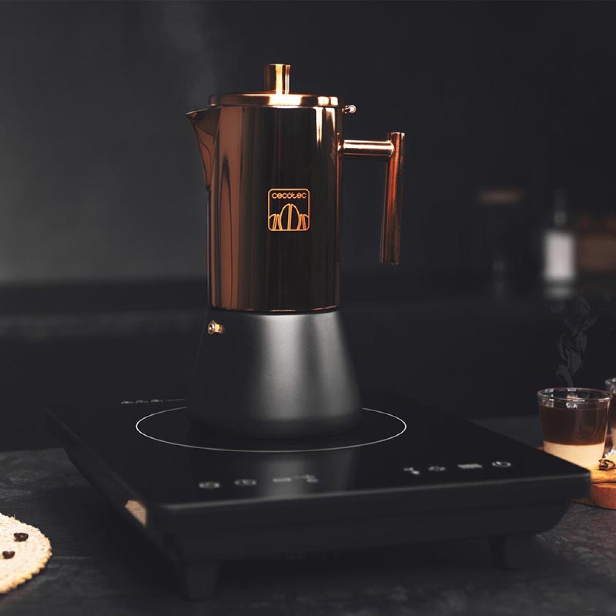 Cecotec Cumbia Mokking 400 01621 Ηλεκτρικό Μπρίκι Καφέ Μεταλλικό - Image 2
