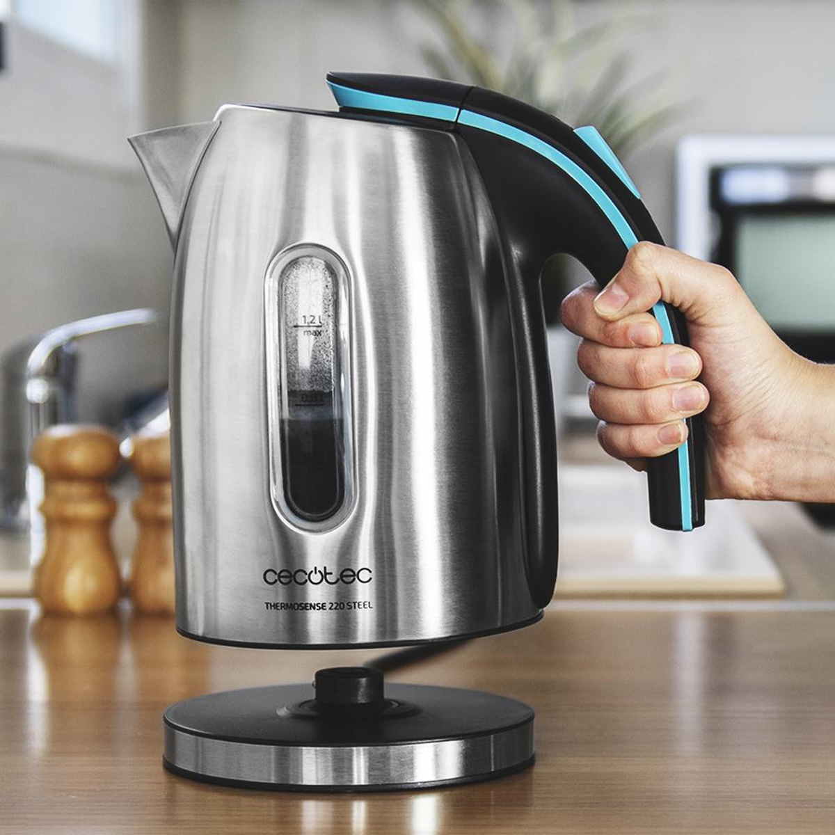 Cecotec ThermoSense 220 Steel 01513 Ηλεκτρικός Βραστήρας Ασημί - Image 2