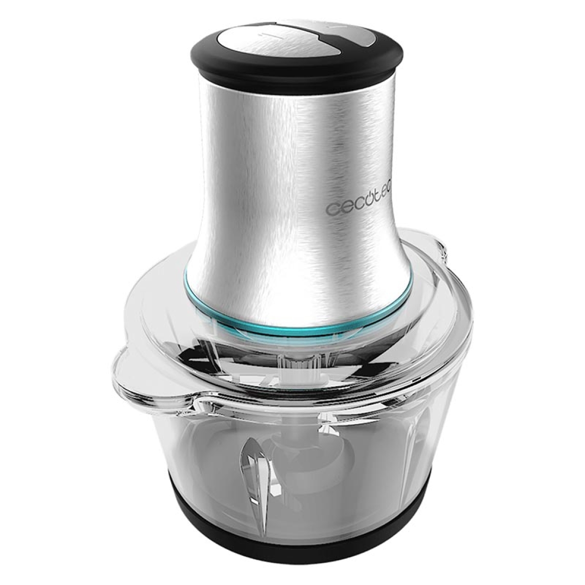 Cecotec ChopBeat 2000W Vindaloo Glass 04858 Πολυκόφτης με Γυάλινο Μπολ Ασημί - Image 2