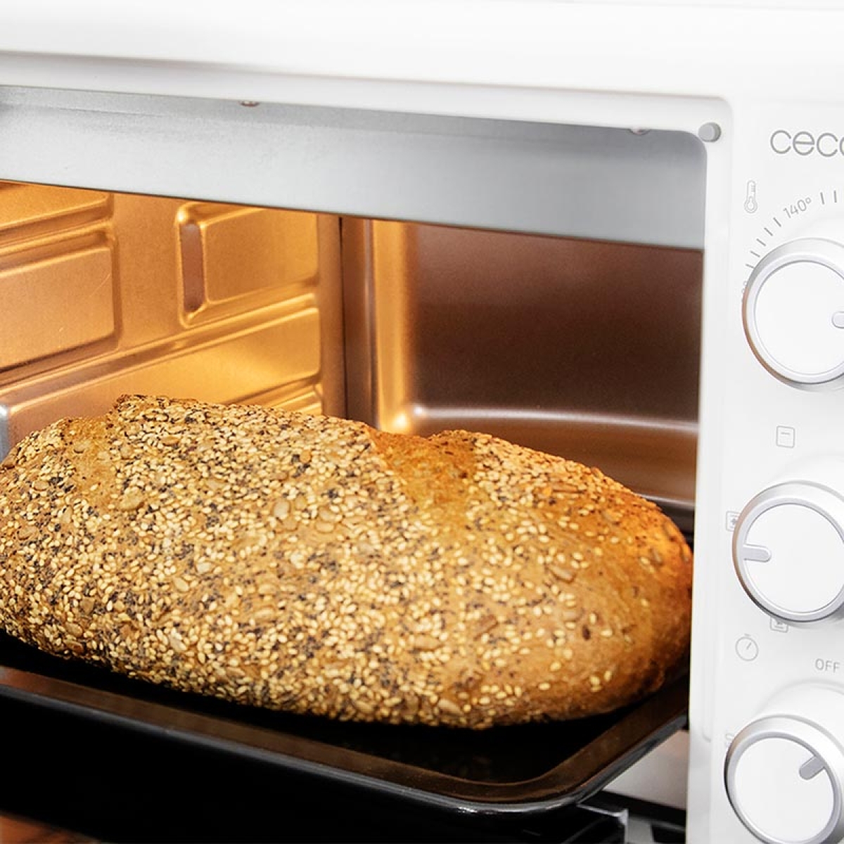 Cecotec Bake and Toast 2600 White 4Pizza 03813 Ηλεκτρικό Φουρνάκι Λευκό - Image 5