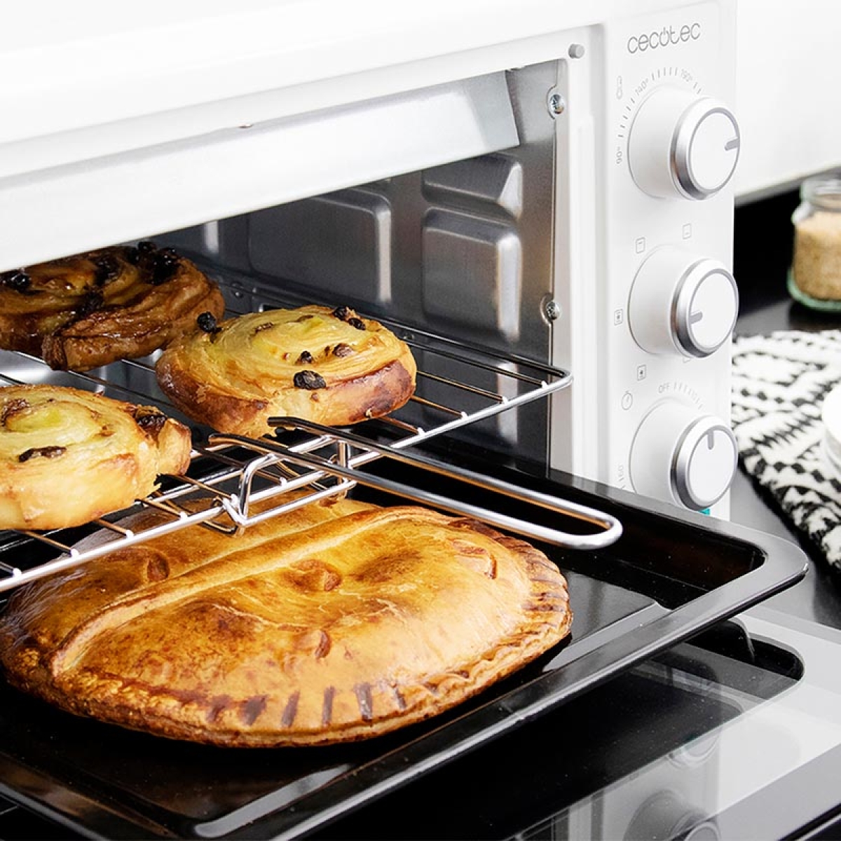 Cecotec Bake and Toast 2600 White 4Pizza 03813 Ηλεκτρικό Φουρνάκι Λευκό - Image 6