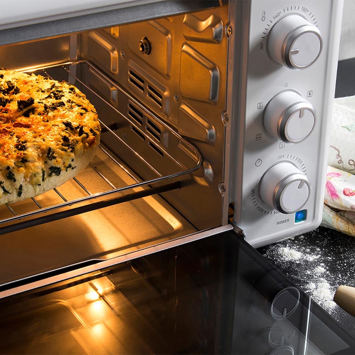 Cecotec Bake and Toast 3090 White Gyro 03814 Ηλεκτρικό Φουρνάκι Λευκό - Image 6