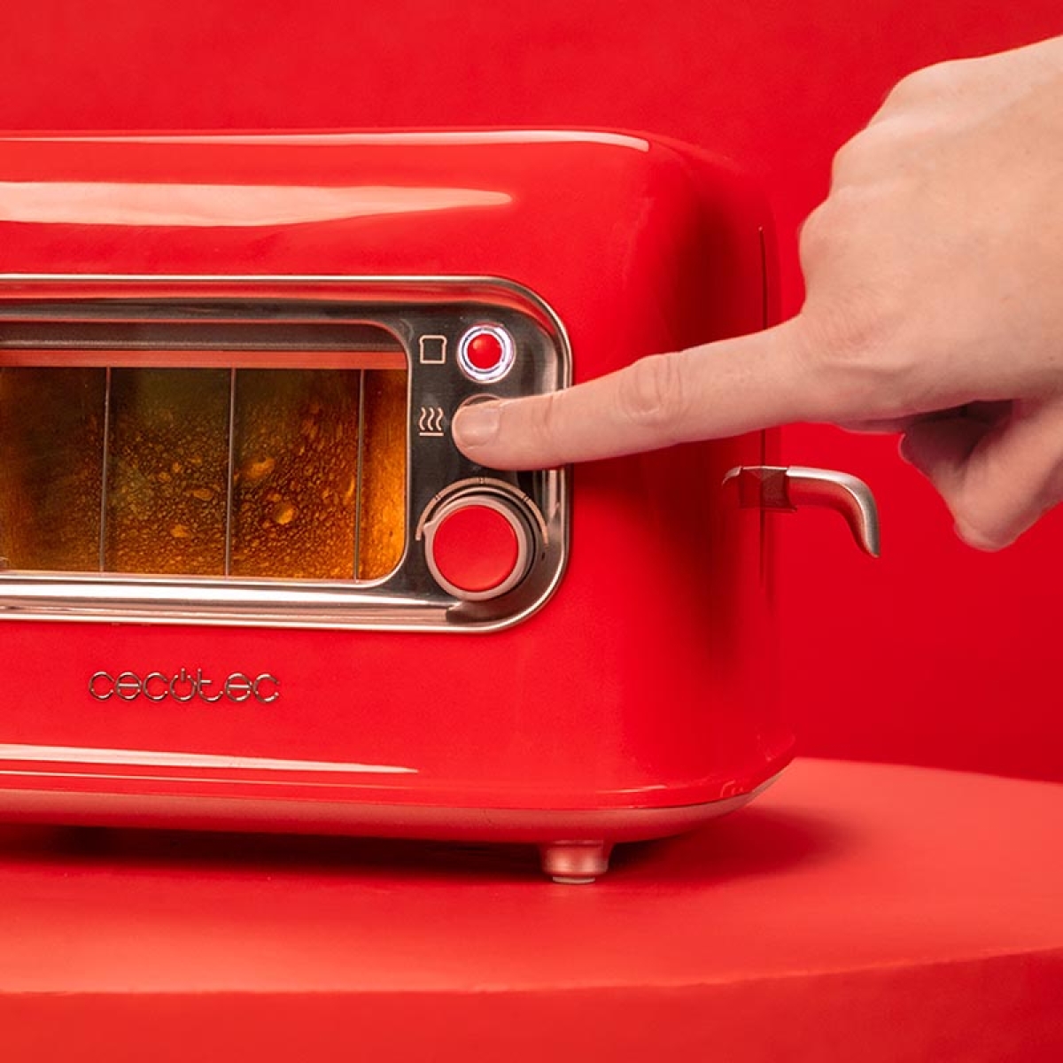 Cecotec RetroVision Red 08043 Φρυγανιέρα Ρετρό Κόκκινη - Image 4