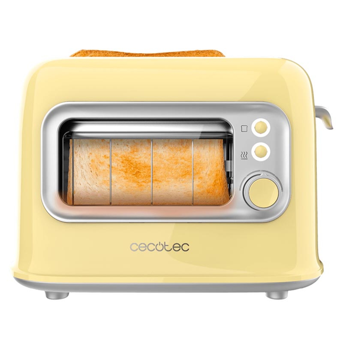 Cecotec RetroVision Yellow 08041 Φρυγανιέρα Ρετρό Κίτρινη - Image 3