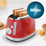 Cecotec Toast and Taste 800 Vintage Light Red 03259 Φρυγανιέρα Κόκκινη - Image 2