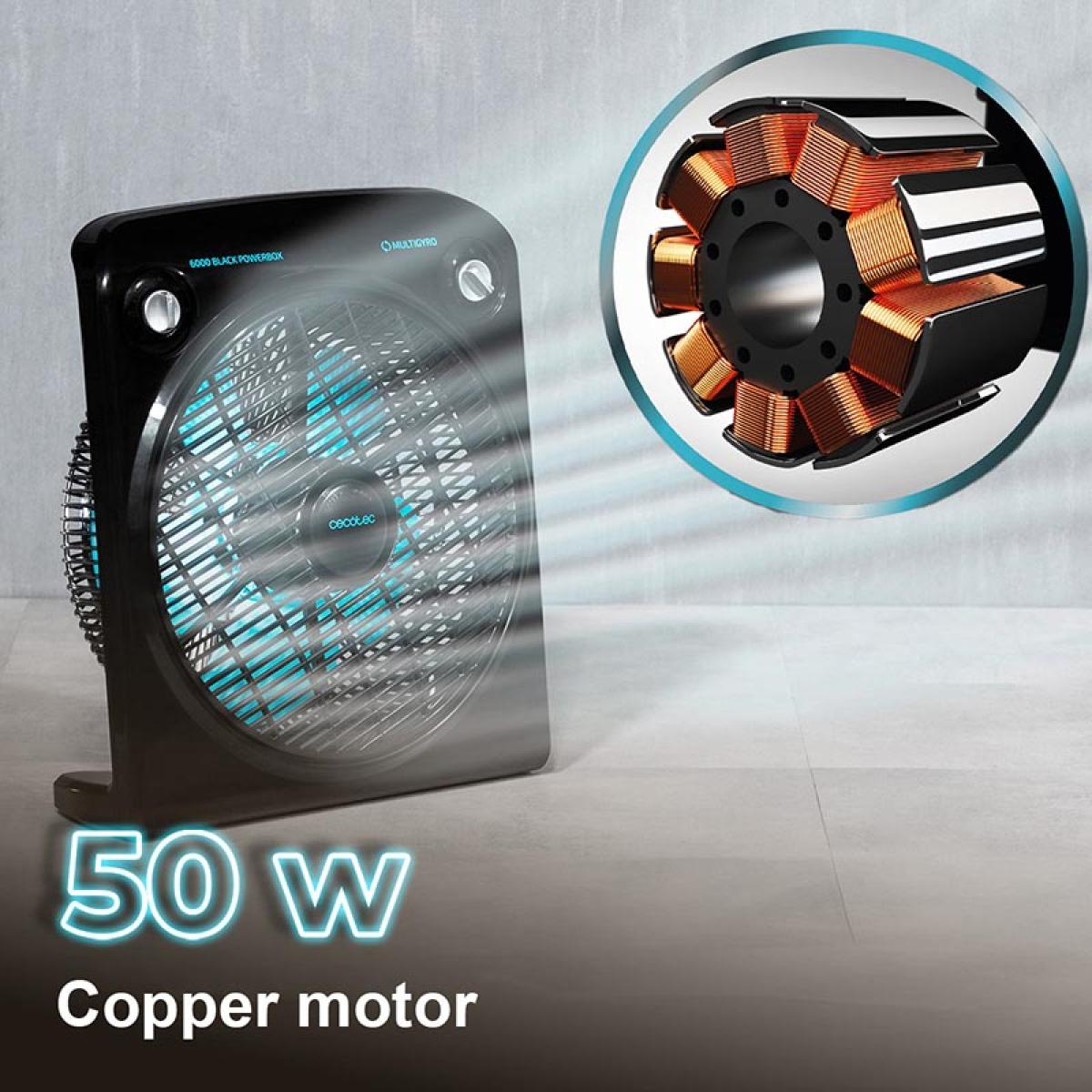 Cecotec EnergySilence 6000 Power 05929 Ανεμιστήρας Δαπέδου Μαύρος - Image 2