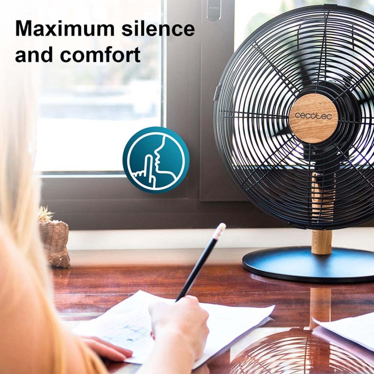 CECOTEC - ENERGYSILENCE 600 WOODDESK 08230 - Μαύρο - Image 6
