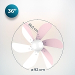 Cecotec EnergySilence Aero 3600 Vision Purple 05964 Ανεμιστήρας Οροφής Μωβ - Image 2