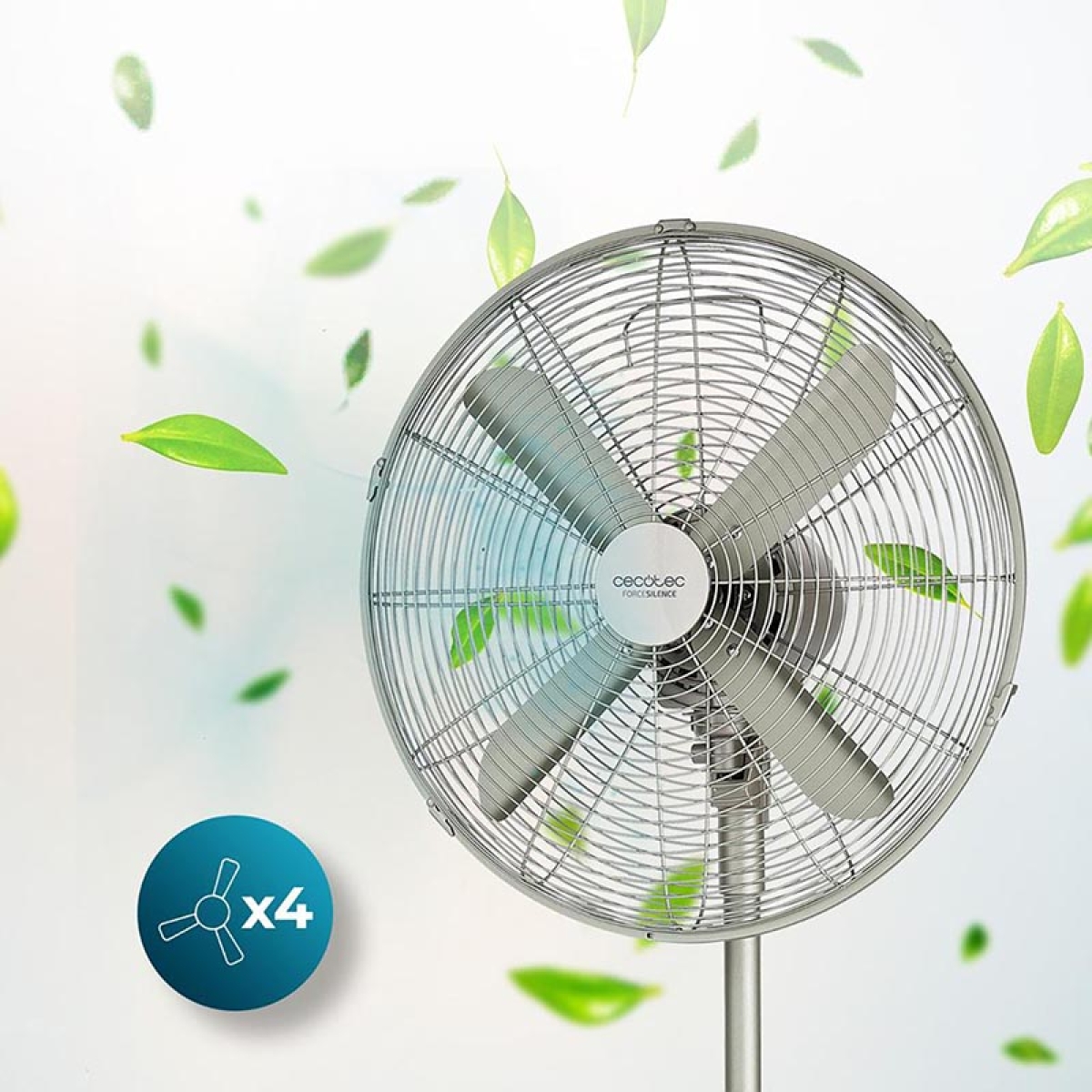 Cecotec EnergySilence 610 SteelStyle 08234 Ανεμιστήρας Δαπέδου Λευκός - Image 2