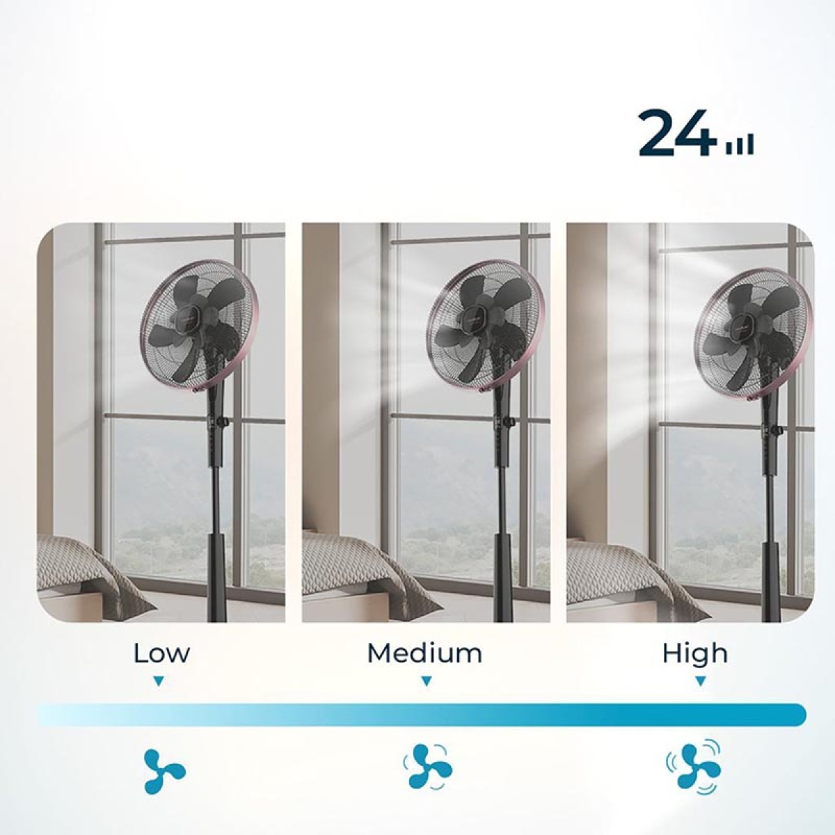 Cecotec EnergySilence 1040 SmartExtreme 05916 Ανεμιστήρας Δαπέδου Μαύρος - Image 6