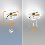 Cecotec EnergySilence Aero 5200 Light Design 08539 Ανεμιστήρας Οροφής με Φωτισμό Καφέ - Image 3