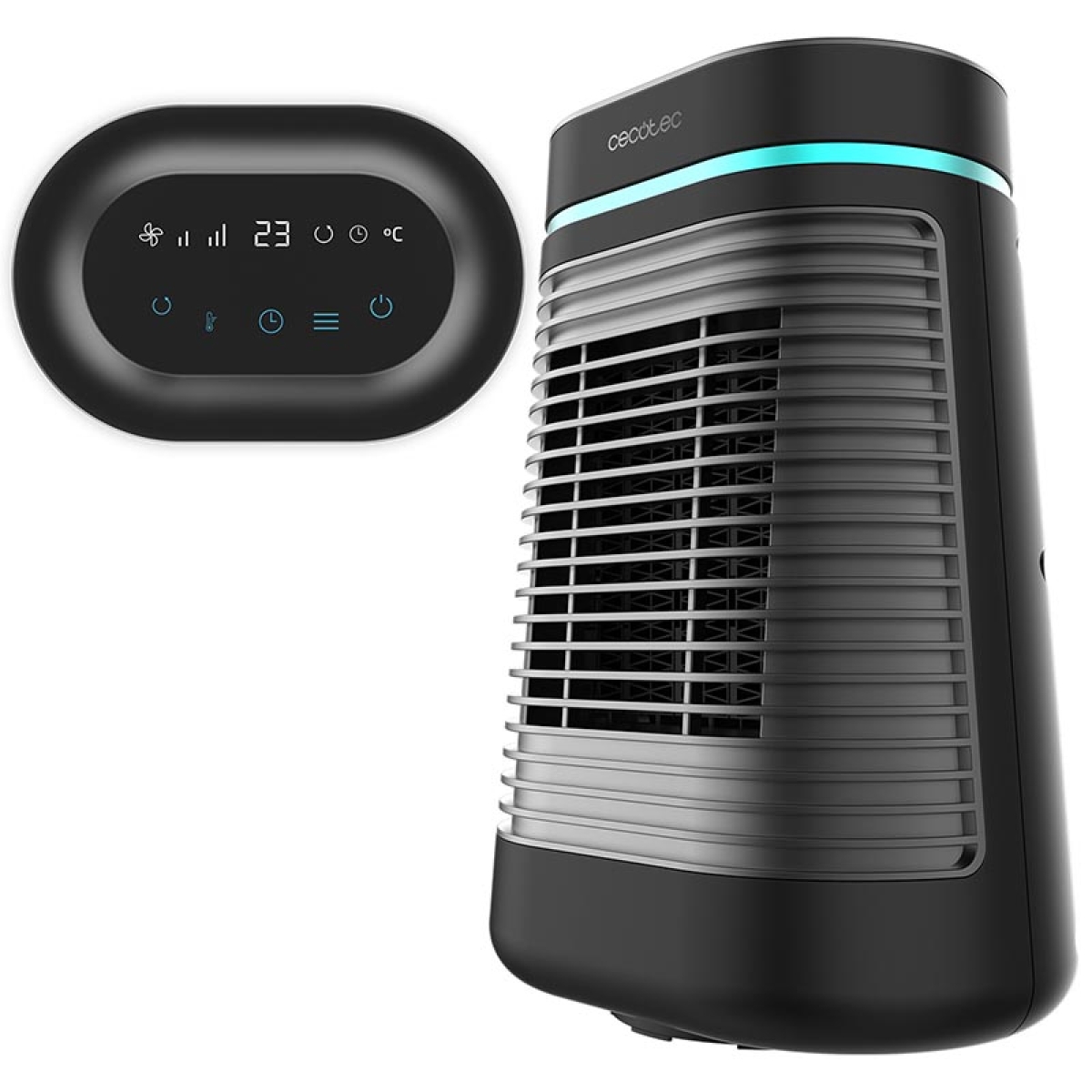 Cecotec ReadyWarm 1550 Max Ceramic Rotate Smart Black 08291 Κεραμικό Αερόθερμο Μαύρο - Image 3